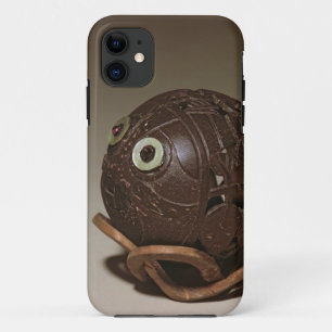 Coconut sculpted into a face, c.1895 iPhone 11 case