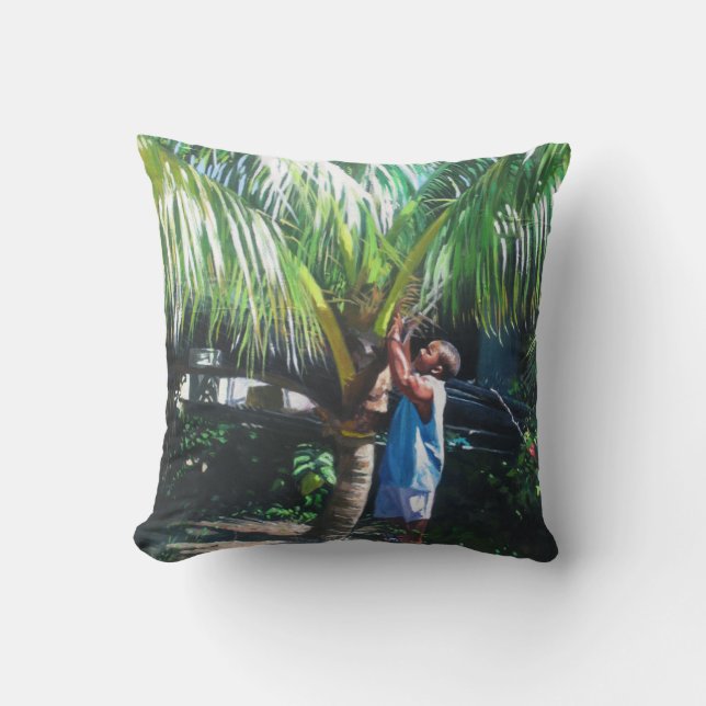 Coconut Shade 2014 Throw Pillow (Front)