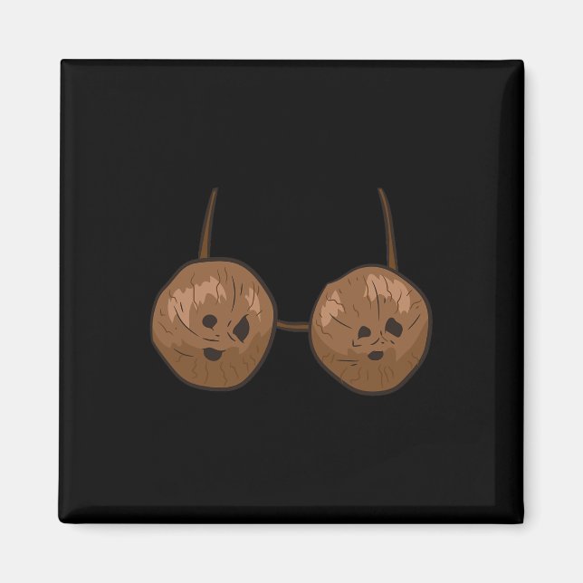 Coconut Summer Coconuts Bra Fun Coconut  Magnet (Front)