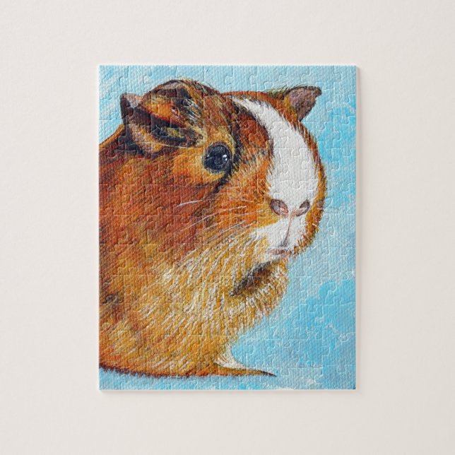 Coconut the Guinea Pig Painting Jigsaw Puzzle (Vertical)