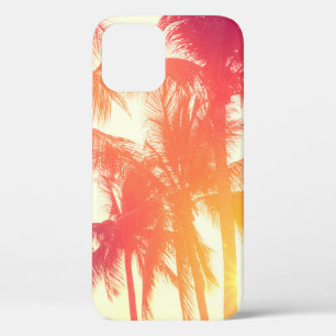 Coconut tree at tropical coast iPhone 12 case