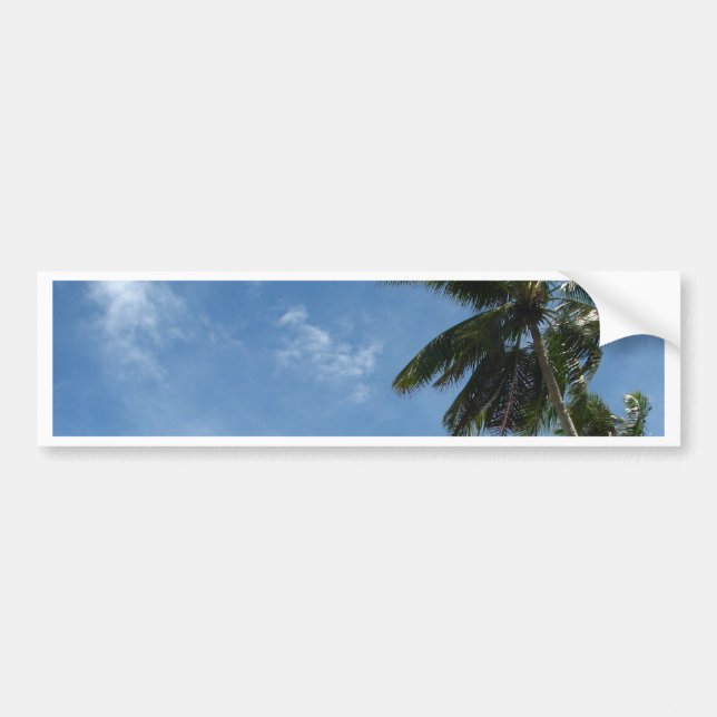 Coconut tree bumper sticker (Front)