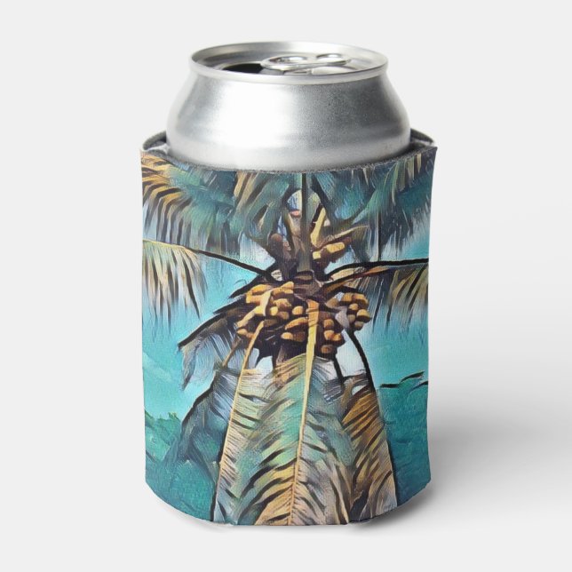 Coconut Tree Can Cooler (Can Front)
