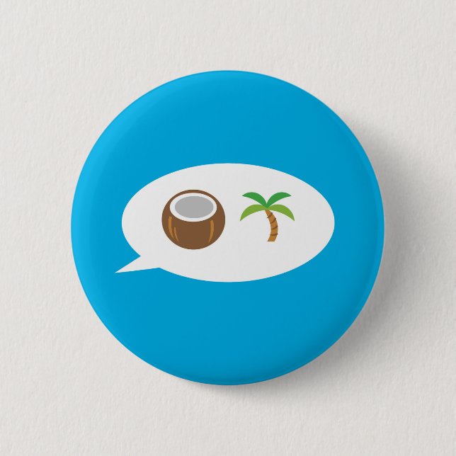 Coconut Tree — Harris 2024! button (Front)