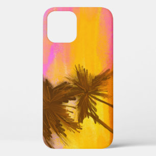 Coconut tree, tropical summer theme. iPhone 12 case