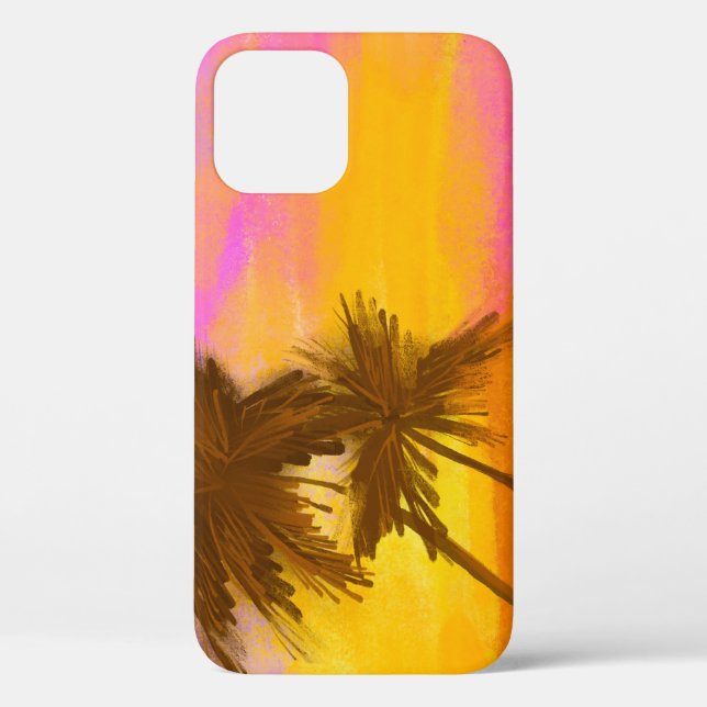 Coconut tree, tropical summer theme. Case-Mate iPhone case (Back)