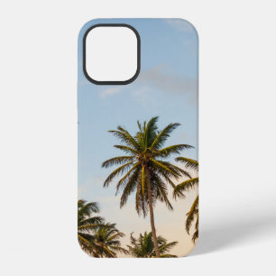 Coconut trees under cloudy sky in the morning iPhone 12 case