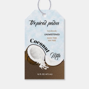 Coconut Tropical Fruit Gift Tags