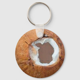 Coconut Watercolor - Key Chain