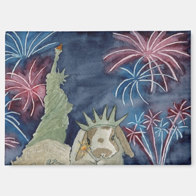 Coconut's Adventures: July Magnet 3.5"x2.5" (Front)