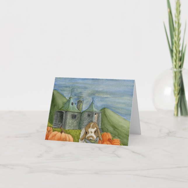 Coconut's Adventures: October Card 4"x5.6" (Front)