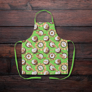 Coconuts and spices green apron