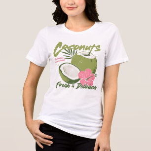 Coconuts Paradise Tropical Floral Tri-Blend Shirt
