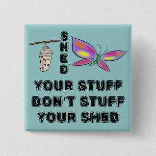 Cocoon to Butterfly wisdom 2 Inch Square Button