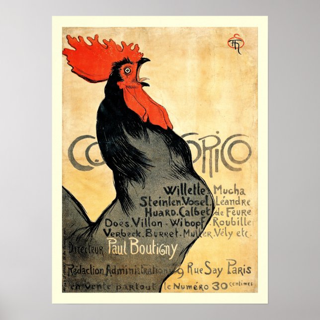 Cocorico Vintage French Poster (Front)