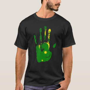 Cocos Island Flag Hand Men Women Kids T-Shirt
