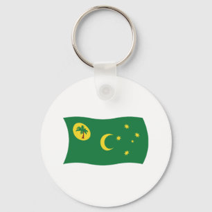 Cocos Islands Flag Keychain