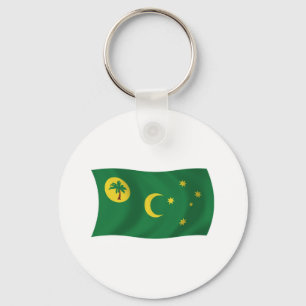 Cocos Islands Flag Keychain