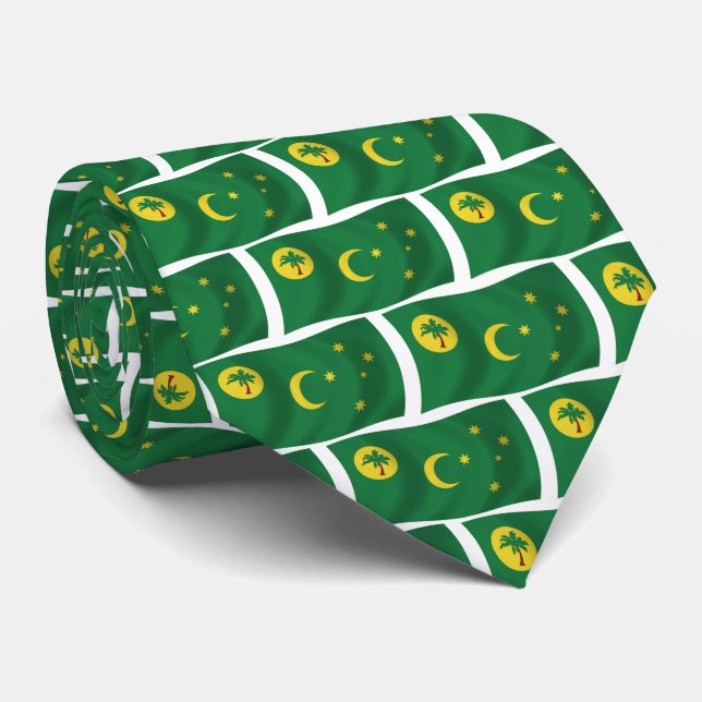 Cocos Islands Flag Tie (Rolled)