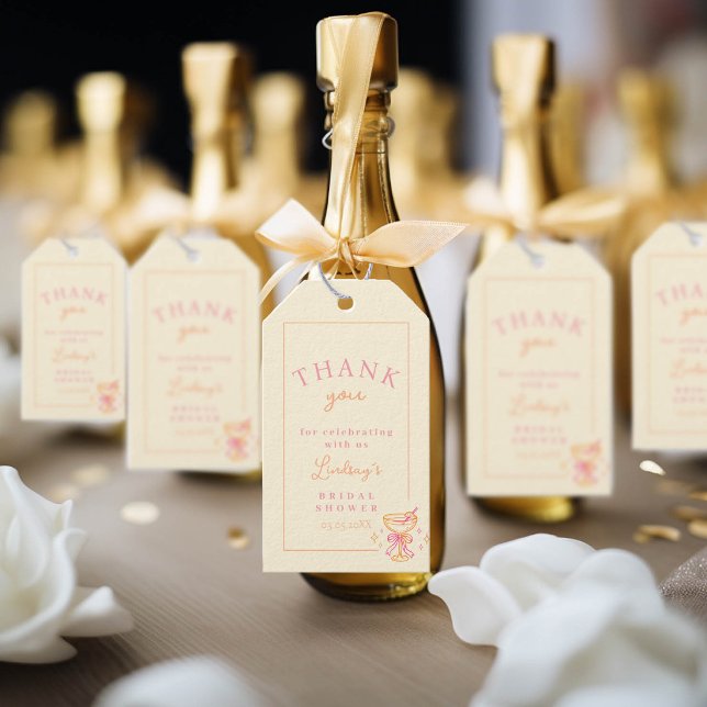 Coctail Bridal Shower  Gift Tags (Coctail Bridal Shower Gift Tags)