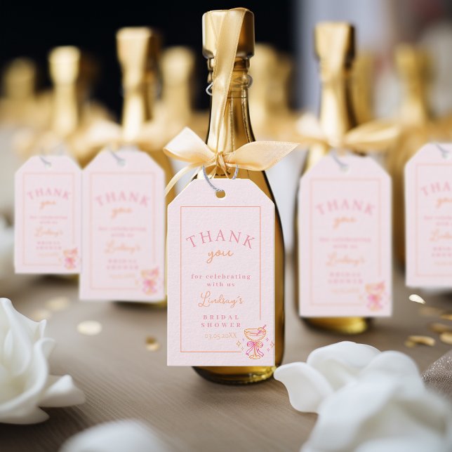 Coctail Bridal Shower  Gift Tags (Coctail Bridal Shower Gift Tags)
