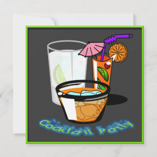Coctails Cocktail Party Invitations