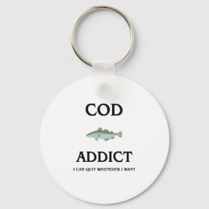 Cod Addict Keychain