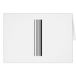 CODE À BARRES DE LA LETTRE I Premier motif de code