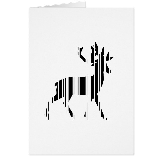 Code-barres CERF Motif de code-barres de cerf Conc (Devant)