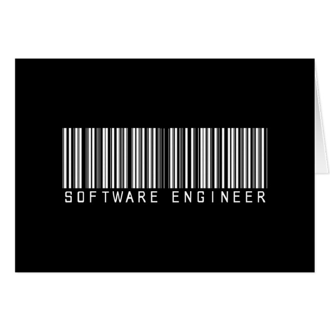 Code barres de Software Engineer (Devant horizontal)