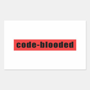 Code-blooded Sticker