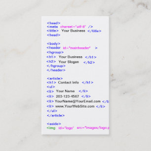 Code Business Card
