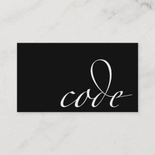 Code: Code Monkey, Programmer Business Card