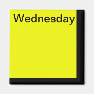Code couleur Jour de la semaine Magnet Calendrier