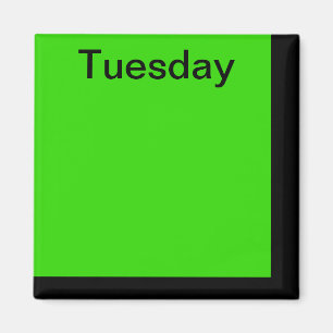 Code couleur Jour de la semaine Magnet Calendrier