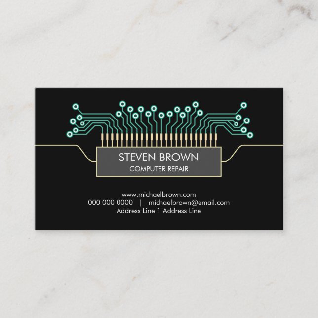 Code de la carte de circuit informatique (Devant)