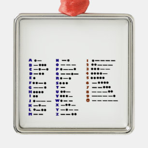 Code de morse ou ornement de Noël de CW
