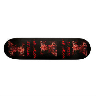 Code de skateboard AVrelic Phoenix rouge