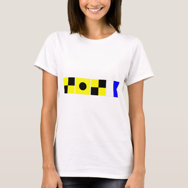 Code Flag Lila T-Shirt (Front)