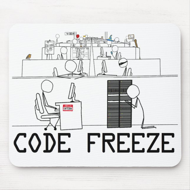 Code Freeze Mouse Pad (Front)