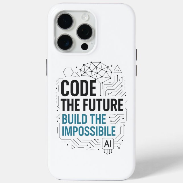 Code Future Build Impossible Case | Tech Cover (Back)