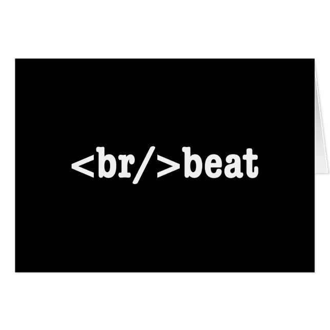 code HTML breakbeat (Devant horizontal)