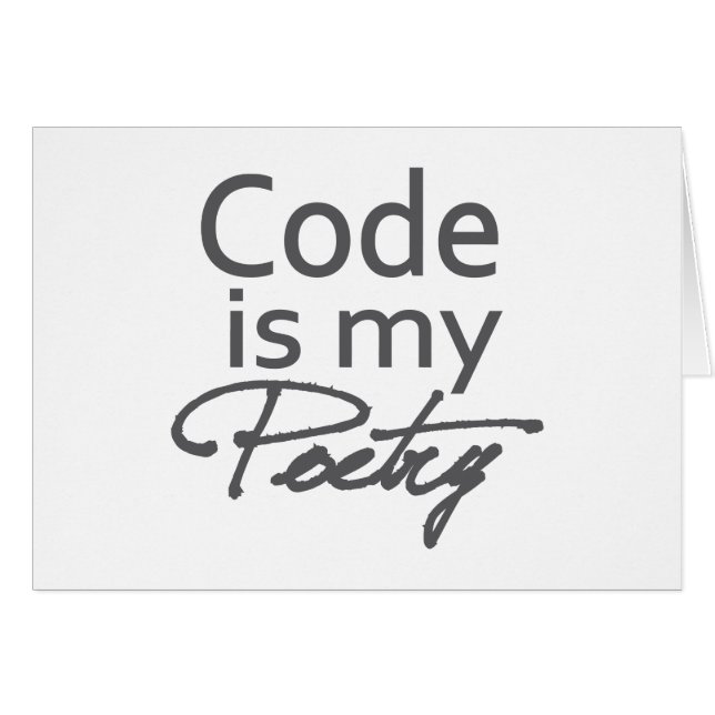 Code is my poetry (Front Horizontal)