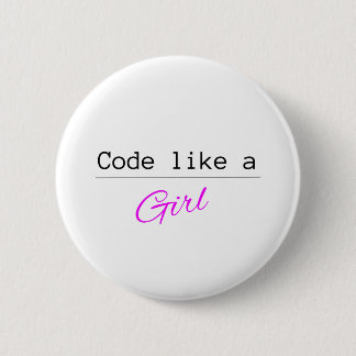 Code like a GIRL 2 Inch Round Button