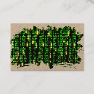 Code matrix business card