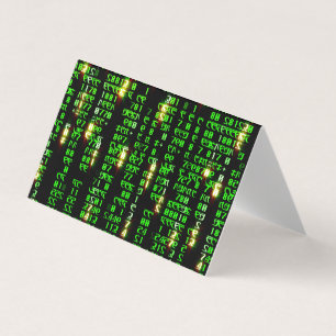 Code matrix business card