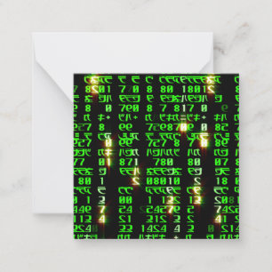 Code matrix card