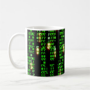 Code matrix coffee mug