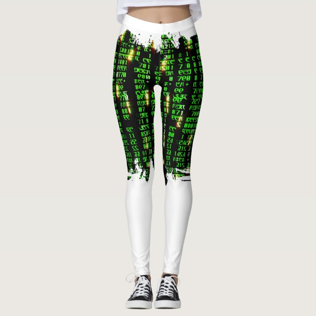 Code matrix leggings (Front)