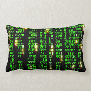 Code matrix lumbar pillow